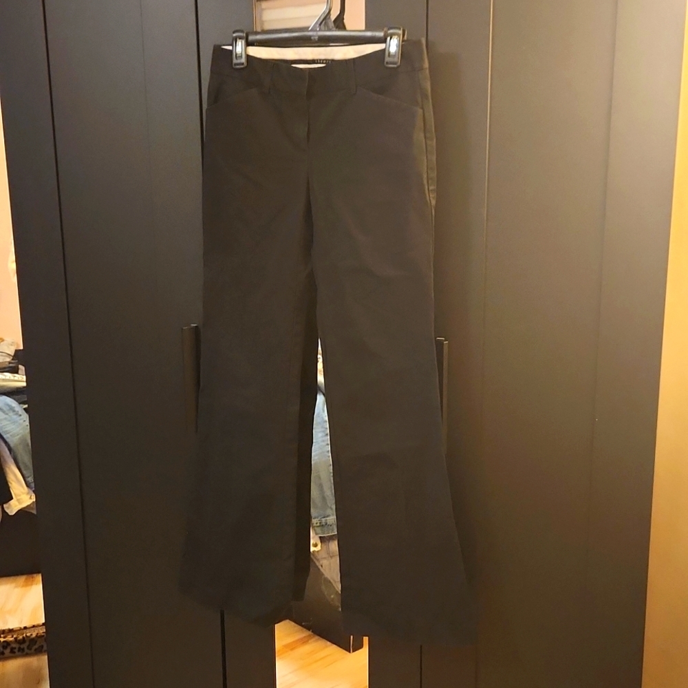 Theory, Size 4, Black Wide Leg dress Pants
